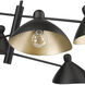 Warhol 6 Light 34.5 inch Matte Black Chandelier Ceiling Light